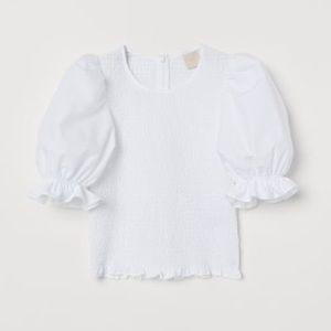Smocked Puff Sleeve Top
